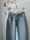 BOXER DETAYLI GENİŞ PAÇA JEAN