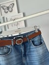 DERİ KEMERLİ BOOTCUT JEAN