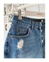 DÜĞMELİ DENIM ŞORT