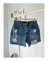 DÜĞMELİ DENIM ŞORT