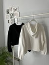 FERMUAR DETAYLI KAPŞONLU SWEATSHIRT