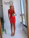 FİTİLLİ BODYCON ELBISE