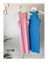 FİTİLLİ HALTER YAKA ELBİSE