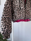 FUŞYA ASTARLI LEOPAR KABAN