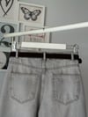 GRİ KEMERLİ WİDE LEG JEAN