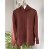 KAHVE ÇITÇITLI SWEATSHIRT