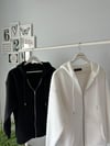 KAPİŞONLU FERMUARLI SWEATSHIRT