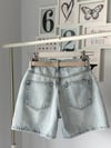 KEMERLİ 5 CEP DENIM ŞORT