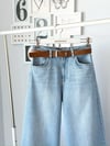 KEMERLİ BUZ MAVİ WIDE LEG JEAN