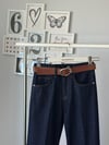 KEMERLİ DARK BLUE JEAN