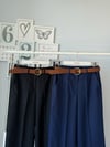 KEMERLİ KETEN PANTOLON