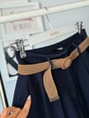 KEMERLİ TENCEL PİLE DETAY ŞORT