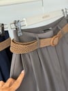 KEMERLİ TENCEL PİLE DETAY ŞORT