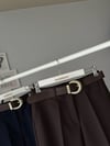 KEMERLİ WİDE LEG KUMAŞ PANTOLON