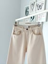 KONTRAST DİKİŞLİ WIDE LEG JEAN