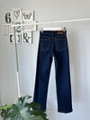 KOYU MAVİ LİKRALI FLARE JEAN