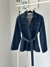 KUŞAKLI DENIM CEKET