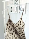 LEOPAR DESEN SATEN ELBİSE