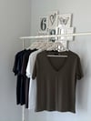 LYOCELL V YAKA TSHIRT