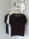 LYOCELL V YAKA TSHIRT