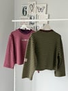 NAKIŞLI ÇİZGİLİ SWEATSHIRT