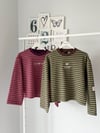 NAKIŞLI ÇİZGİLİ SWEATSHIRT