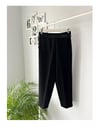 SİYAH KEMERLİ FİT PANTOLON