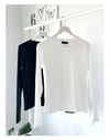 YAKA DETAY UZUN KOL TSHIRT