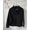 YAKASI TRİKO DETAYLI SWEATSHIRT