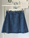 YANDAN FERMUARLI DENIM ETEK