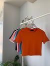 YARIM KOL ESNEK CROPTOP