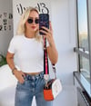 YARIM KOL ESNEK CROPTOP