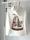 YELKEN NAKIŞLI SWEATSHIRT