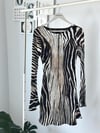 ZEBRA DESEN ELBİSE