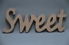 Ahşap Sweet yazısı