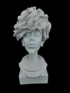 KAİDELİ GÜL KAFALI KADIN BÜST 30X16 CM