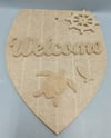 TEKNE TABANLI WELCOME 38X26 CM