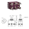 IC-158S SWION Toggle Switch 15AMP 6P ON-OFF-ON Ø12mm XT-23B