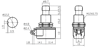 IC-148J Pedal Switch Yaylı Ø12mm  PBS-24B-4SW