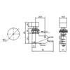 IC-176E Micro Switch Kırmızı Butonlu Ø12mm