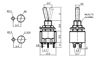 IC-146 Toggle Switch Yaylı OFF-MOM Ø6mm MTS-212