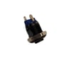 12mm Metal LED'li Yaylı Buton MAVİ IP67