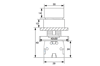 LAY5-ED53 22mm Kısa Mandal 1-0-2 Yaylı (2NO)