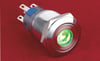 19mm Metal NOKTA LED'li Kalıcı Buton IP67 LAS1-AGQ-11ZD