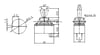 IC-149 Toggle Switch 2P ON-OFF Ø12mm KN3-1