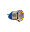 E75 22MM METAL BUTON YAYLI 12-24V TURUNCU LED 1NO/1NC