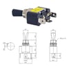 IC-151B Toggle Switch ON-OFF Işıklı - 12Volt DC 30Amper ASW-07D-2