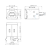 IC-263 USB Şase B Tip 180°Dişi