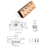 IC-211A Slide Switch 0-1-2 8P Metal