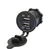 IC-266C Pano Tipi USB 8-32V Giriş 5V 1A ve 5V 2,1A Çıkış Kulaksız Ø30mm